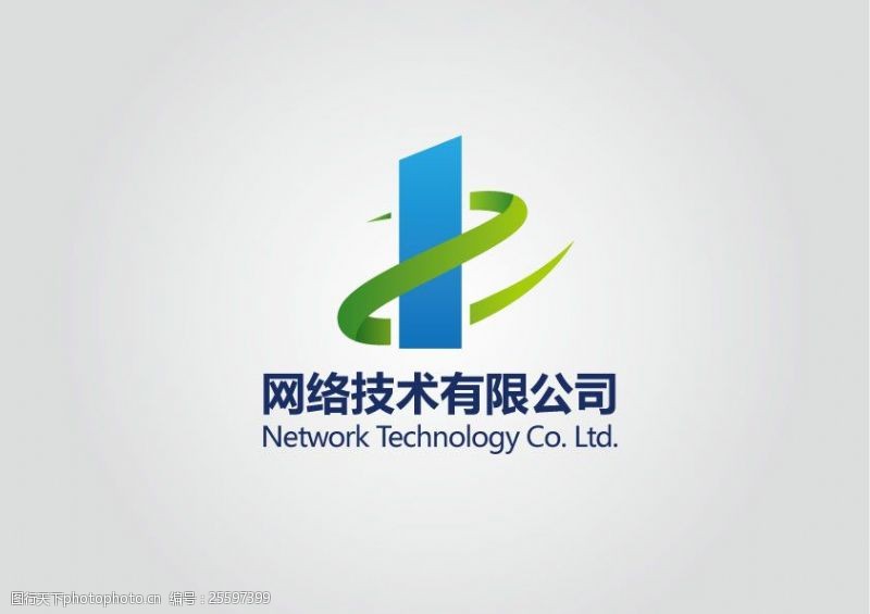 网络科技公司标志设计的数字化美学